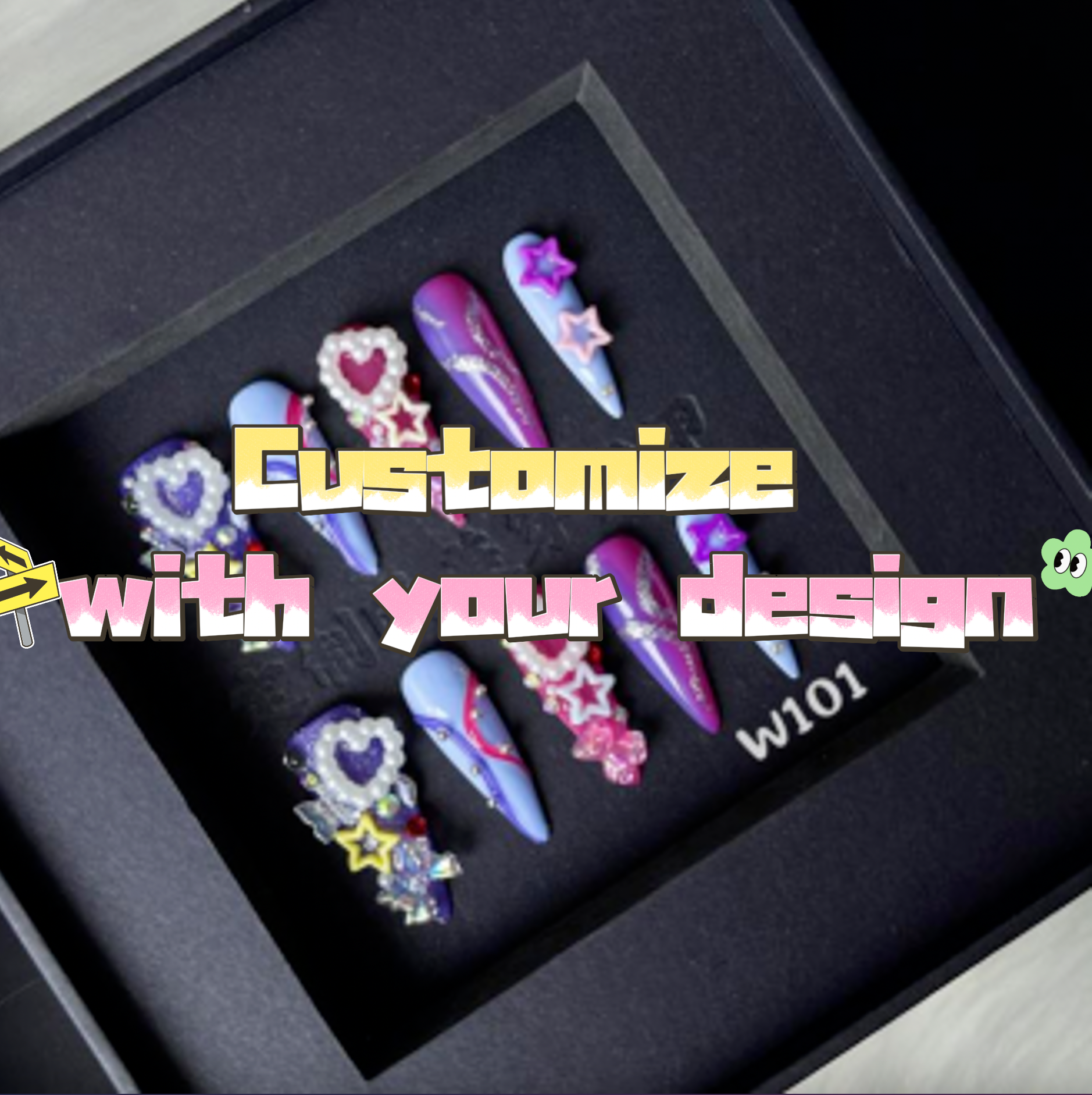 Support custom nail art designs and production based on provided images.